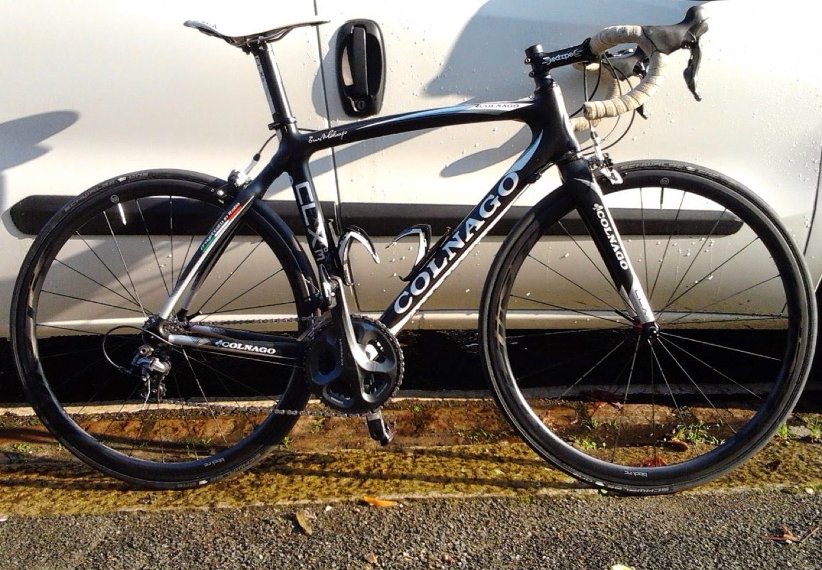 The bike outside the workshop on Lynton Avenue